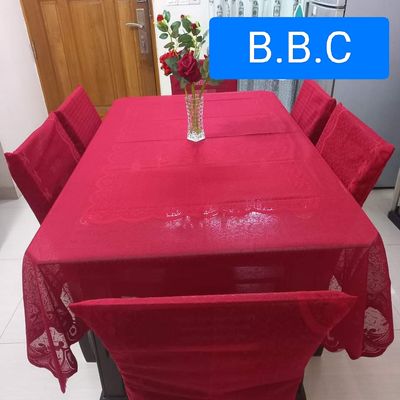 Indian Sunflower  Design 6 Seater Dining Table Cloth (90/60 inch) chair cover(21/18 inch)_img_3