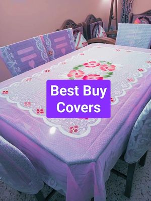 Indian Sunflower  Design 6 Seater Dining Table Cloth (90/60 inch) chair cover(21/18 inch)_img_2