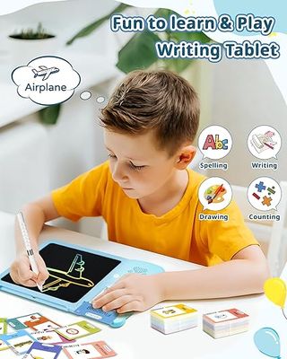 2in1 Early Education Device for Kids - Bilingual Audio Learning Tablet with Drawing Screen_img_1