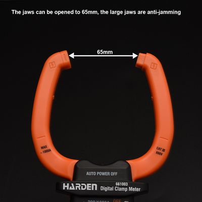 Harden 1000A Digital Clamp Multimeter (Max~1000A) AC DC LCD Display Power Tester Clamp Ampere Meter Digital Clamp Multimeter 661003_img_3