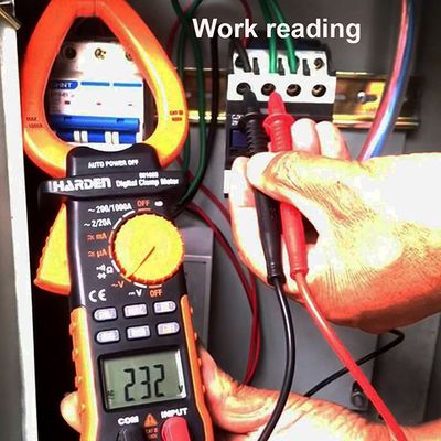 Harden 1000A Digital Clamp Multimeter (Max~1000A) AC DC LCD Display Power Tester Clamp Ampere Meter Digital Clamp Multimeter 661003_img_6
