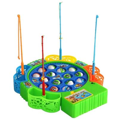 15pcs Electric Musical Rotating Fishing Toy Children Board Play Fish Game Magnetic Fish Outdoor Sports Educational Toys For Boys Girls_img_0