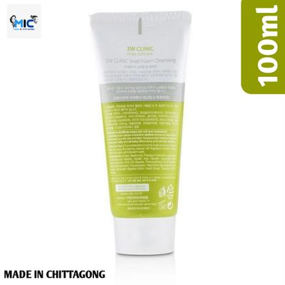 3W Clinic Pure Natural Snail Foam Cleansing 100ml_img_2