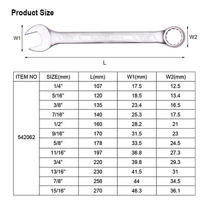 Harden 12pcs Inch system Combination Spanner Set Hand Tool Set For Car Repair 542062_img_5