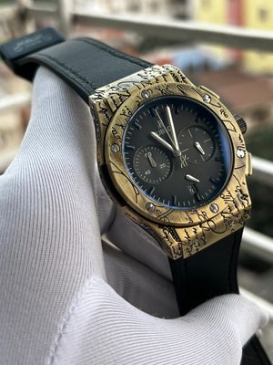HUBLOT ENGRAVED GOLDEN CASE BLACK BELT_img_0