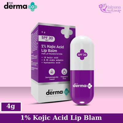 The Derma Co 1% Kojic Acid Lip Balm With Alpha Arbutin & Hyaluronic Acid - 4g