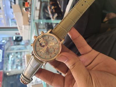 Patek Philippe Olive Belt Olive Simple Dial RG Belt AA_img_1