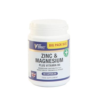 Zinc & Magnesium Plus Vitamin B6 90 Capsules - Made in UK_img_0