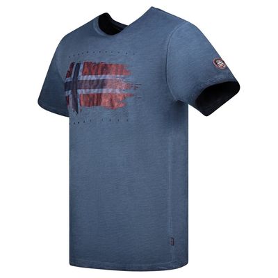 T-Shirt Men Short Sleeve with Navy Flag_img_2