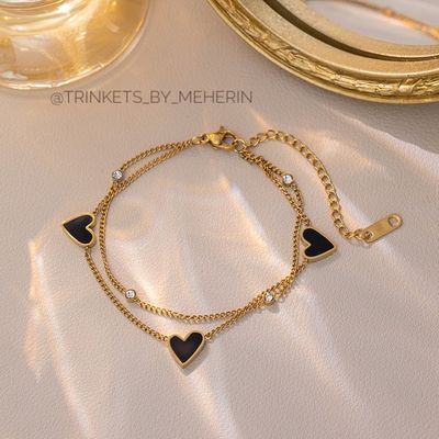 Double layer black love bracelet_img_1