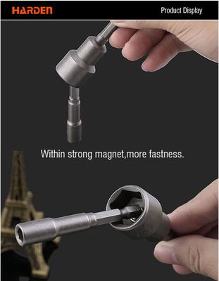HARDEN 3Pcs Magnetic Nut Drivers Socket ( 8mm | 10mm ) Roofing Socket 45mm Long 550612 | 550614_img_2