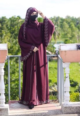 Stone Koti Borka with Hijab_img_3