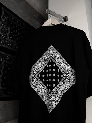 2 T-Shirt [COMBO] BANDANA FREE. Men’s Oversized Heavyweight Drop Shoulder T-Shirt Black.