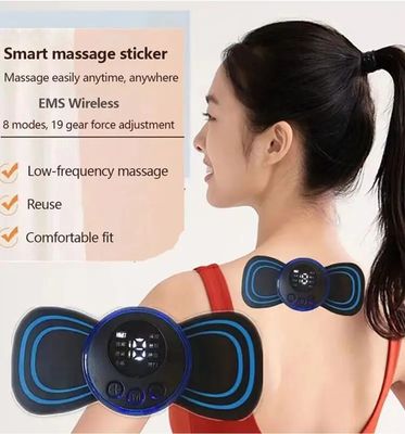 Neck Back Massager Sticker EMS Pulse Mini Electric Cupping Massage for Shoulder Leg Cervical Body Muscle Stimulator Relief Pain_img_10