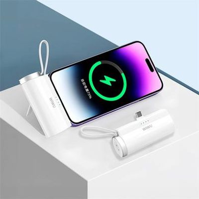 WiWU Wi-W026 2 in 1 Capsule 5000mAh USB-C Power Bank with Apple Watch Charger_img_1