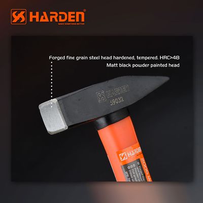 HARDEN Machinist Hammer With 5 size option ( 200gm | 300gm | 500gm | 800gm | 1000gm ), Fiberglass Handle, Chipping Hammer; 590032_img_3