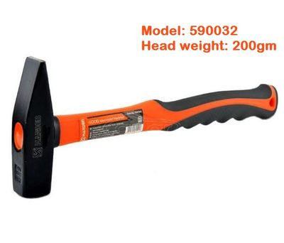HARDEN Machinist Hammer With 5 size option ( 200gm | 300gm | 500gm | 800gm | 1000gm ), Fiberglass Handle, Chipping Hammer; 590032_img_7