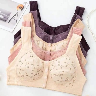 Imported Printed Front Button Soft CottonMaternity Bra For New Born Baby Feeding_img_0