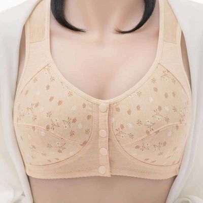 Imported Printed Front Button Soft CottonMaternity Bra For New Born Baby Feeding_img_3