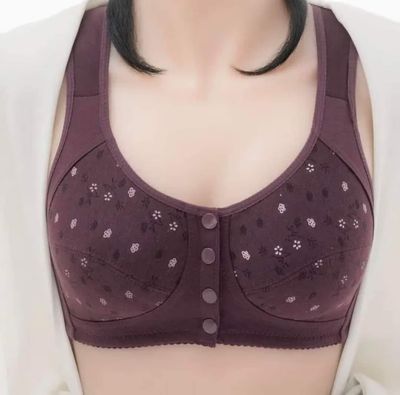 Imported Printed Front Button Soft CottonMaternity Bra For New Born Baby Feeding_img_4