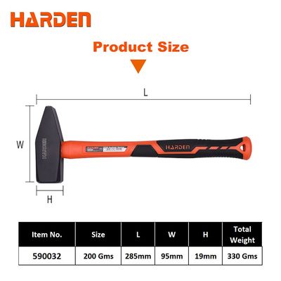 HARDEN Machinist Hammer With 5 size option ( 200gm | 300gm | 500gm | 800gm | 1000gm ), Fiberglass Handle, Chipping Hammer; 590032_img_14