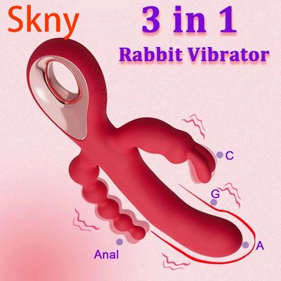 Powerful Dildo Rabbit Vibrator for Women G Spot Clitoris Stimulator Anal Plug Dildo Female Masturbation Sex Toys Adult Goods_img_0