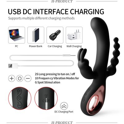 Powerful Dildo Rabbit Vibrator for Women G Spot Clitoris Stimulator Anal Plug Dildo Female Masturbation Sex Toys Adult Goods_img_3