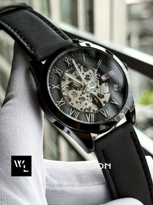 TOMMY HILFIGER AUTO BLACK BELT BLACK BEZEL_img_1