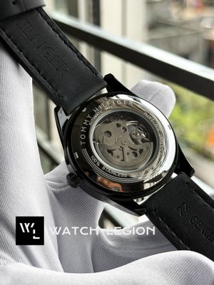 TOMMY HILFIGER AUTO BLACK BELT BLACK BEZEL_img_4