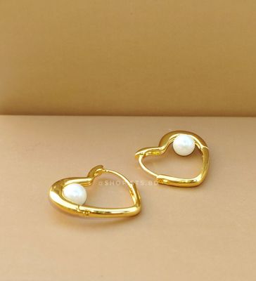 Pearly heart earrings 2cm_img_0