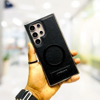 Suitable High-End Business Leather Magnetic Kickstand Protective Case For Samsung Galaxy S25 Ultra S24 Ultra S23 Ultra_img_3