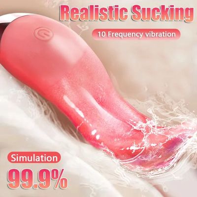 Heating Realistic Licking Tongue Vibrators for Women 10 Speeds Nipples Clitoral Stimulation Sex Toys for Adult Female Couples_img_7