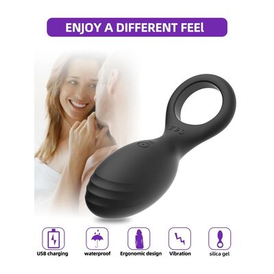 Penis Ring Vibrator Delay Ejaculation Male Masturbator Male Chastity Cock Rings Butt plug Clitoris Stimulator Aldult Sex Toy 18+_img_5