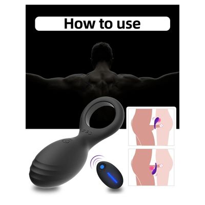 Penis Ring Vibrator Delay Ejaculation Male Masturbator Male Chastity Cock Rings Butt plug Clitoris Stimulator Aldult Sex Toy 18+_img_6