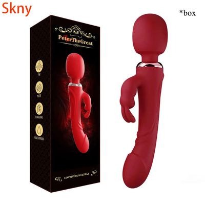 Double Head Powerful Vibrator Dildos Wand for Women 30 Speed G Spot Clit Stimulator Vagina Massager Adult Sex Toys for Woman_img_0
