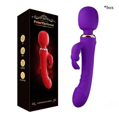 Double Head Powerful Vibrator Dildos Wand for Women 30 Speed G Spot Clit Stimulator Vagina Massager Adult Sex Toys for Woman_img_1