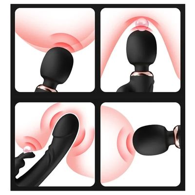 Double Head Powerful Vibrator Dildos Wand for Women 30 Speed G Spot Clit Stimulator Vagina Massager Adult Sex Toys for Woman_img_9