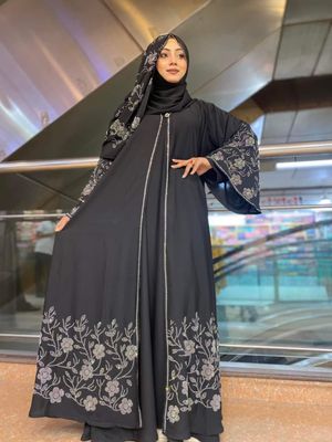 Premium Stone Borka with Hijab_img_0