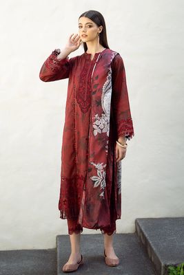 EMBROIDERED PRINTED LAWN UF-545_img_0