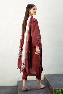 EMBROIDERED PRINTED LAWN UF-545_img_1