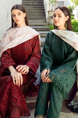 EMBROIDERED PRINTED LAWN UF-545_img_4