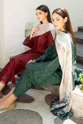 EMBROIDERED PRINTED LAWN UF-546_img_4