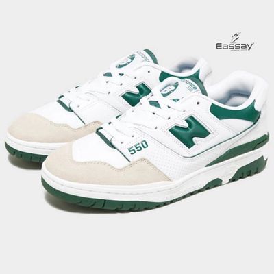 New Balance 550 Sneakers White & Green_img_3
