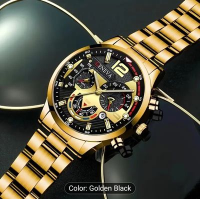 A Stylish Round Quartz Watch for Men,_img_1