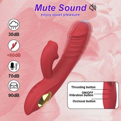 Auto Telescopic Dildo Vibrator Clitoris G Spot Tongue Licking Rabbit Stimulator Vagina Anal Female Masturbator Sex Toy for Women_img_4