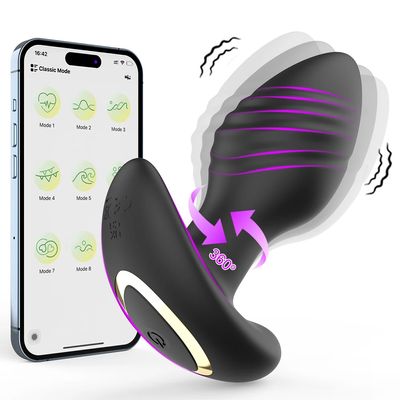 360° Rotation Anal Vibrator APP Bluetooth Control Prostate Massager 9 Vibrating Butt Plug Male Masturbator Adult Sex Toy for Men_img_0