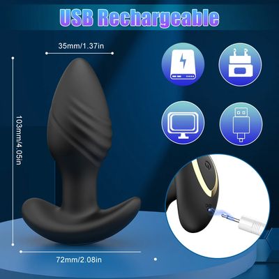 360° Rotation Anal Vibrator APP Bluetooth Control Prostate Massager 9 Vibrating Butt Plug Male Masturbator Adult Sex Toy for Men_img_2