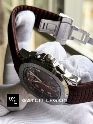 PATEK AQUANAUT MAROON BELT BROWN DIAL_img_2