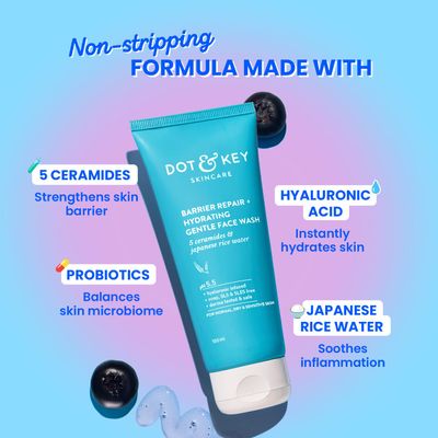DOT & KEY Barrier Repair + Hydrating Gentle Face Wash With Probiotic_img_2