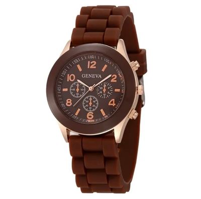 Women's Watch 2025 New Fashion Silicone Watchband Simple Cute White Arabic Numerals Female Quartz Wristwatch Relojes Para Mujer_img_5